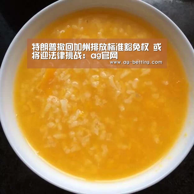 特朗普撤回加州排放标准豁免权 或将迎法律挑战:ag官网